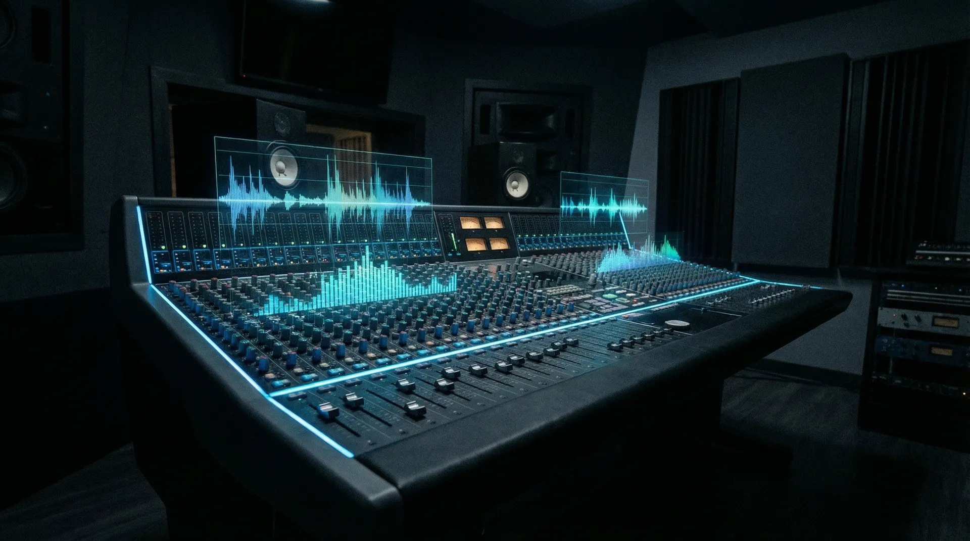 今日黑料 专业录音棚混音台与频谱可视化